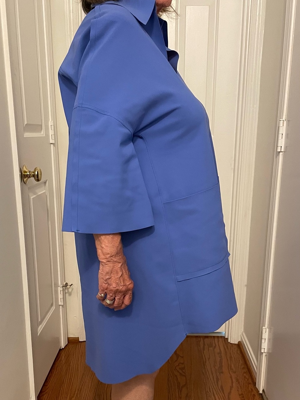Maria Pinto Tunic - Relaxed Asymmetrical Shirt Dress in Periwinkle - Picture 9 of 10